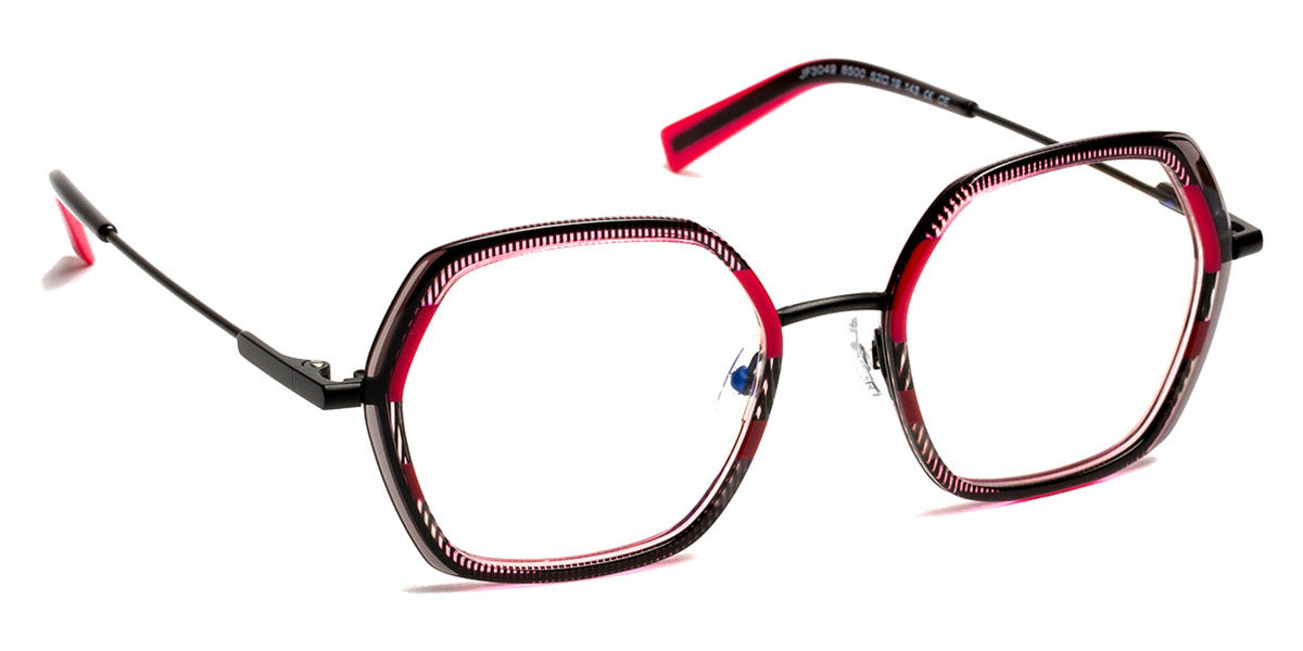 J.F. Rey® JF3049 JFR JF3049 8500 52 - 8500 Stripe Pink/Black Eyeglasses
