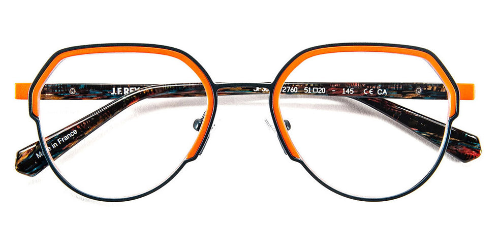 J.F. Rey® JF3050 JFR JF3050 2760 51 - 2760 Blue/Orange Eyeglasses