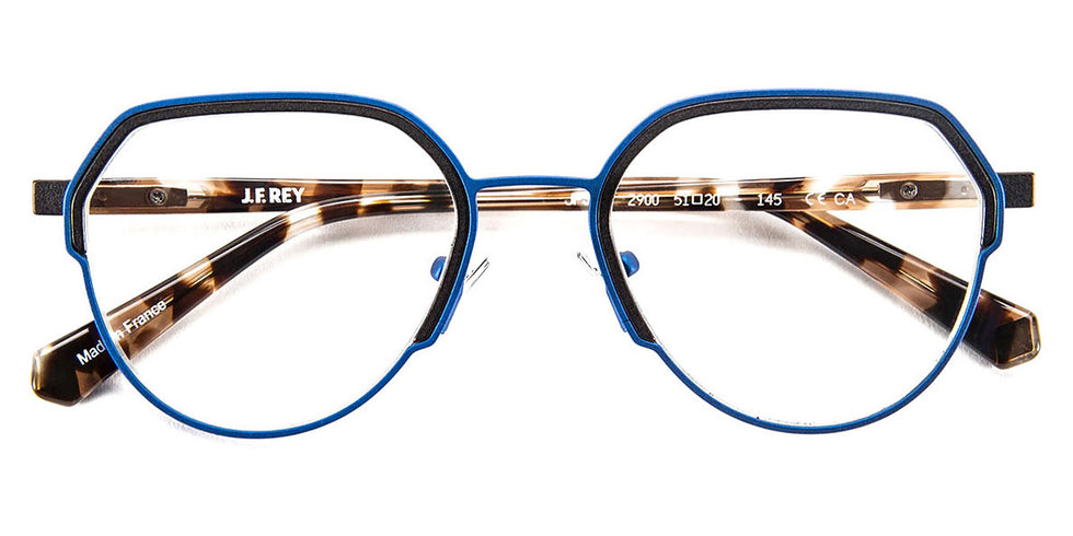 J.F. Rey® JF3050 JFR JF3050 2900 51 - 2900 Blue Electric/Black Eyeglasses