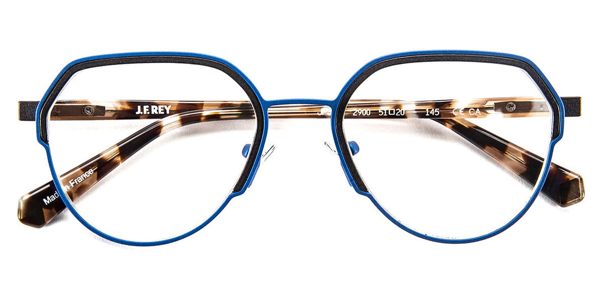 J.F. Rey® JF3050 JFR JF3050 2900 51 - 2900 Blue Electric/Black Eyeglasses