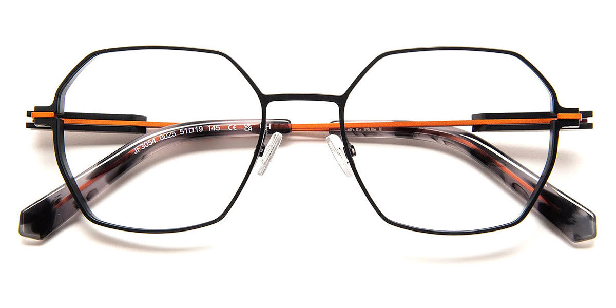 J.F. Rey® JF3054 JFR JF3054 0025 51 - 0025 Black/Orange Eyeglasses