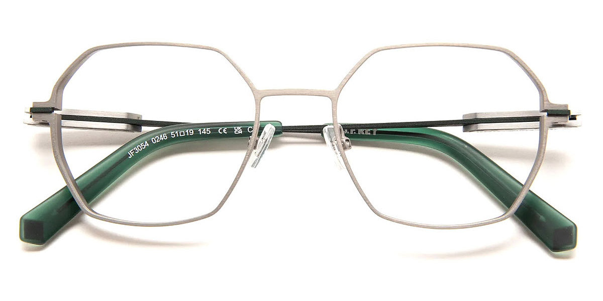 J.F. Rey® JF3054 JFR JF3054 0246 51 - 0246 Silver/Green Eyeglasses
