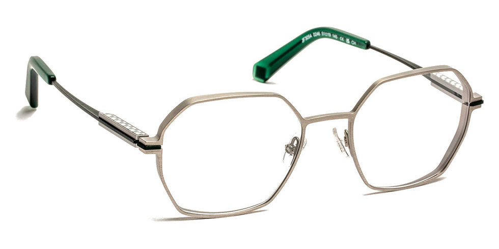 J.F. Rey® JF3054 JFR JF3054 0246 51 - 0246 Silver/Green Eyeglasses