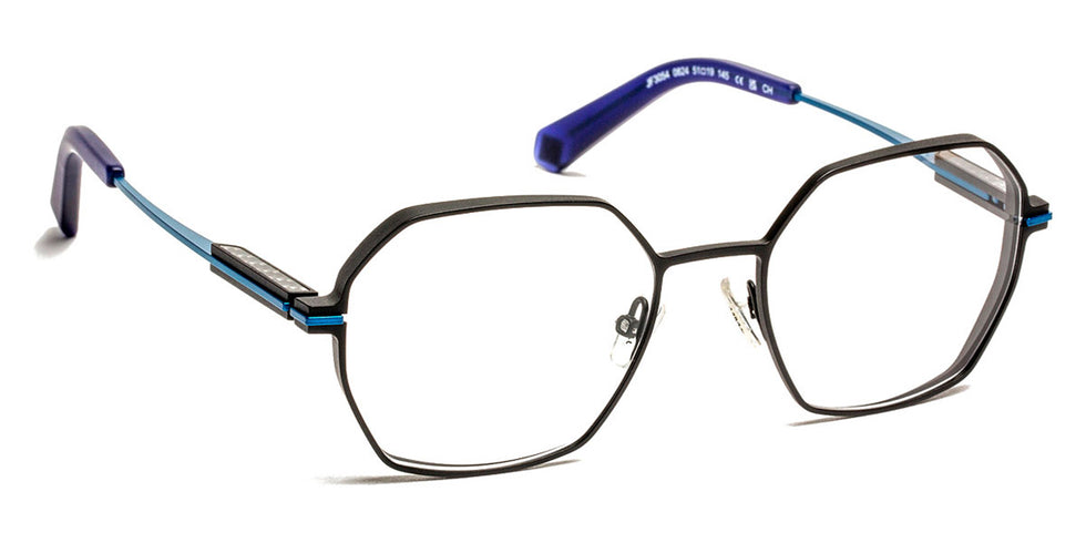 J.F. Rey® JF3054 JFR JF3054 0824 51 - 0824 Black/Turquoise Eyeglasses