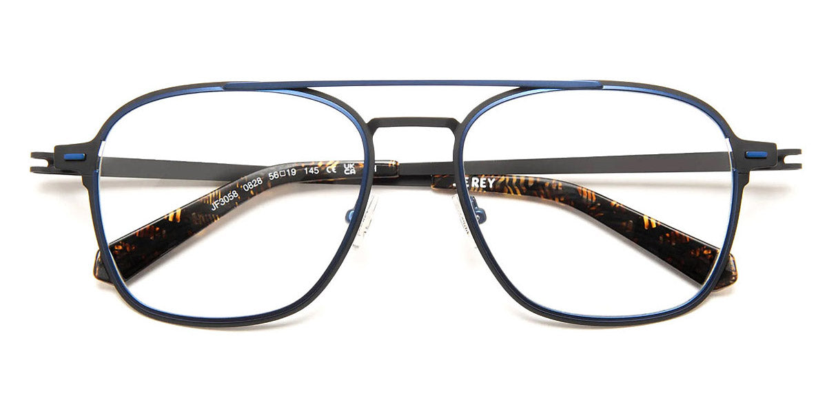 J.F. Rey® JF3058 JFR JF3058 0828 56 - 0828 Black/Blue Eyeglasses