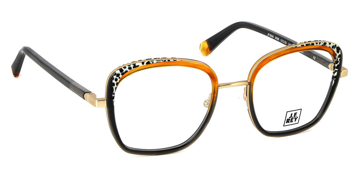 J.F. Rey® JF3059 JFR JF3059 0096 51 - 0096 Panther/Black/Honey/Gold Eyeglasses