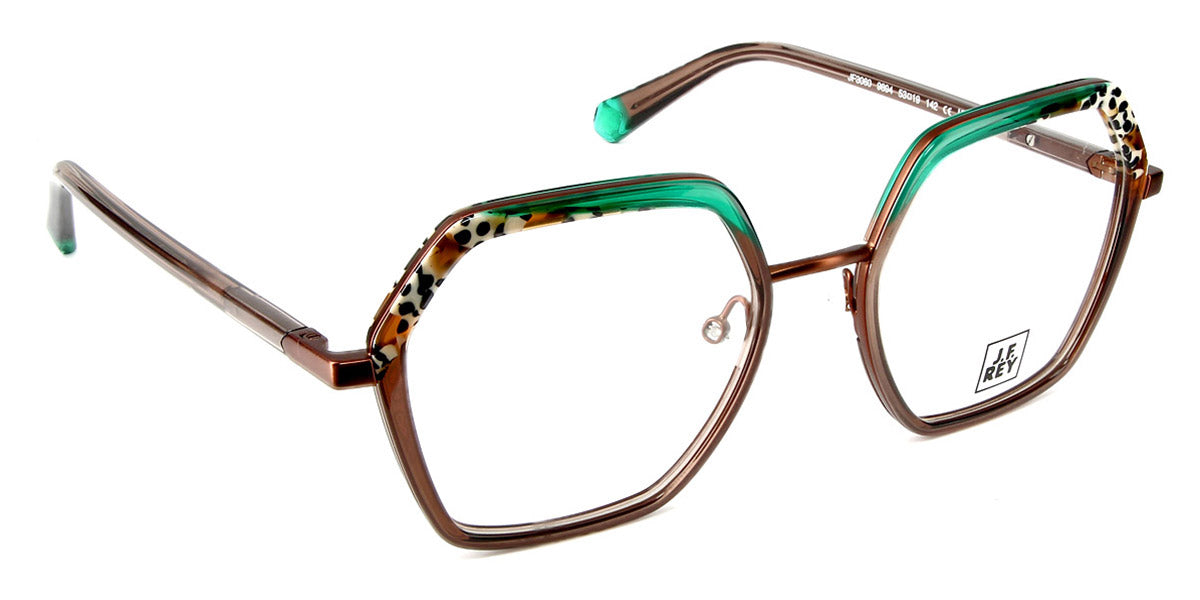 J.F. Rey® JF3060 JFR JF3060 9894 53 - 9894 Brown/Green/Panther Eyeglasses