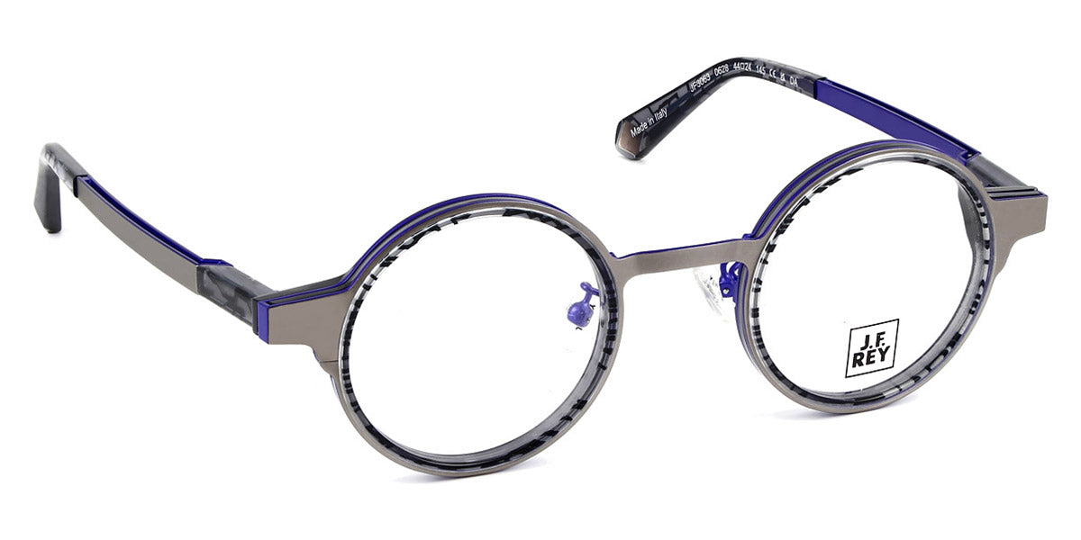 J.F. Rey® JF3063 JFR JF3063 0628 44 - 0628 Gray Gun/Blue Eyeglasses
