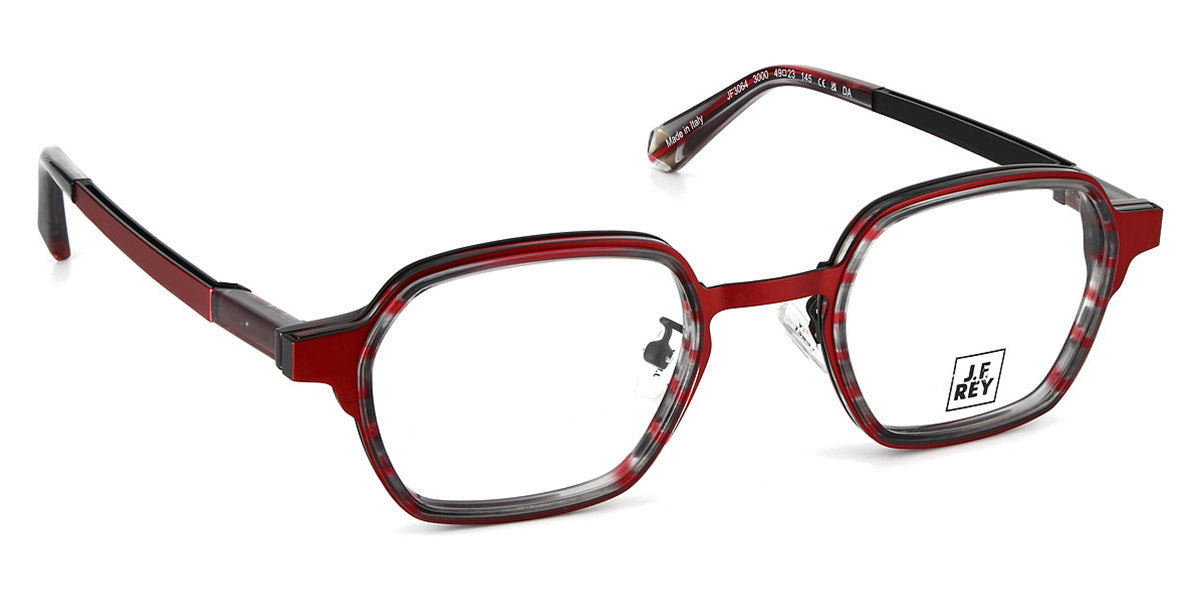 J.F. Rey® JF3064 JFR JF3064 3000 49 - 3000 Red/Black Eyeglasses