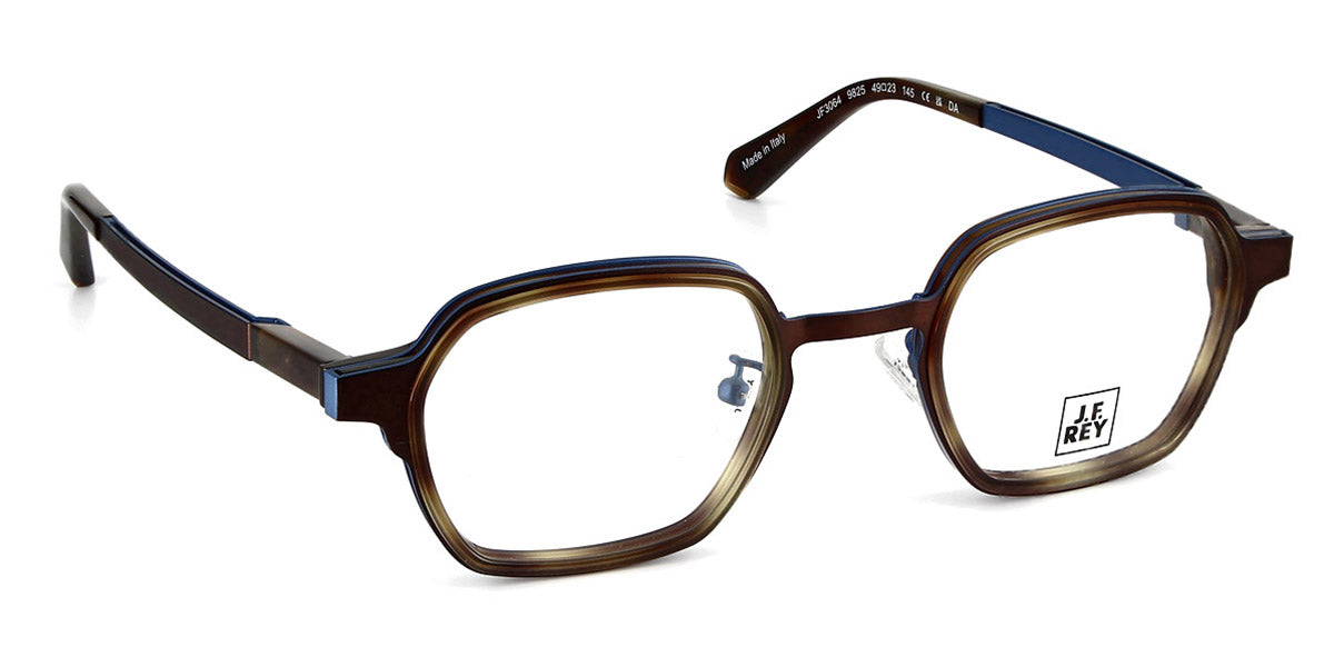J.F. Rey® JF3064 JFR JF3064 9825 49 - 9825 Brown/Blue Eyeglasses