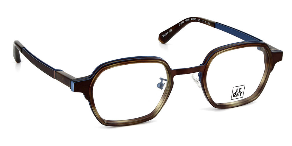 J.F. Rey® JF3064 JFR JF3064 9825 49 - 9825 Brown/Blue Eyeglasses