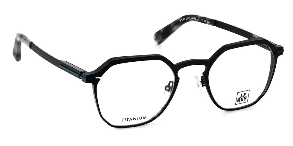 J.F. Rey® JF3067 JFR JF3067 0822 49 - 0822 Black/Blue Eyeglasses