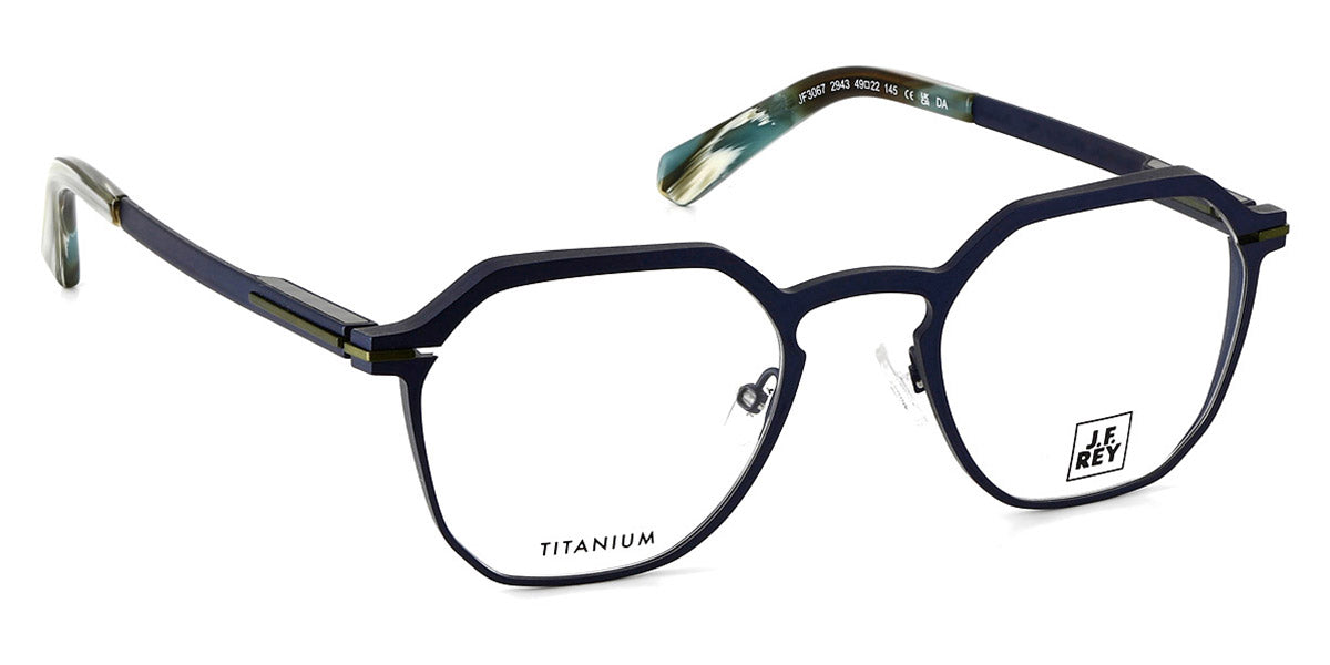 J.F. Rey® JF3067 JFR JF3067 2943 49 - 2943 Blue/Khaki Eyeglasses