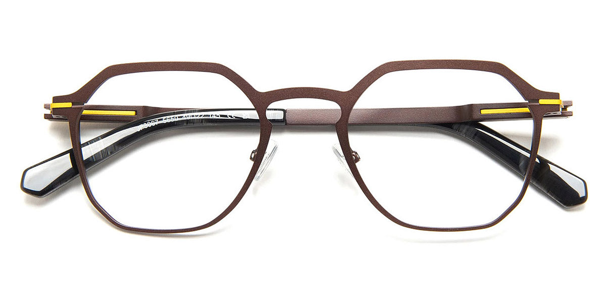 J.F. Rey® JF3067 JFR JF3067 5650 49 - 5650 Brown/Yellow Eyeglasses