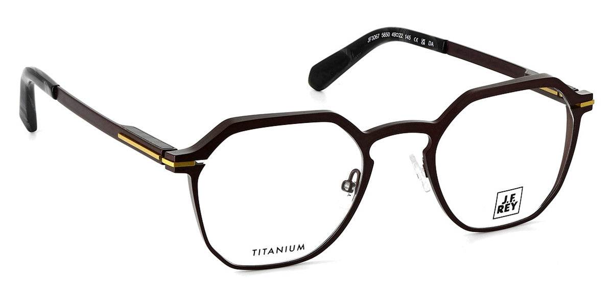 J.F. Rey® JF3067 JFR JF3067 5650 49 - 5650 Brown/Yellow Eyeglasses