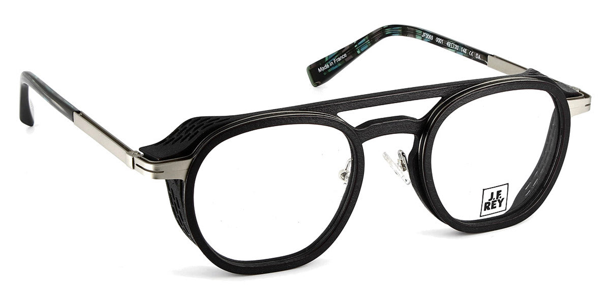 J.F. Rey® JF3069 JFR JF3069 0001 48 - 0001 Black/Silver Eyeglasses