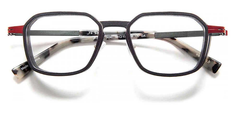 J.F. Rey® JF3070 JFR JF3070 0030 50 - 0030 Black/Red Eyeglasses