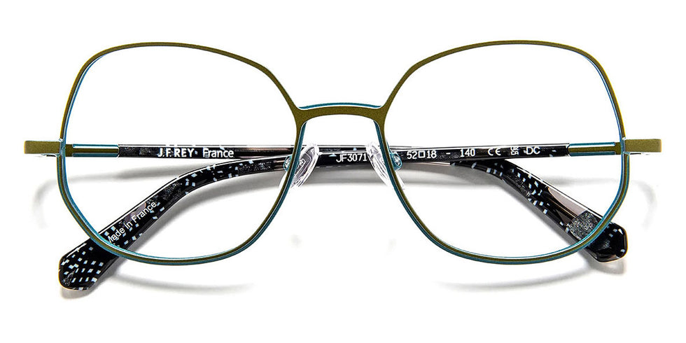 J.F. Rey® JF3071 JFR JF3071 4322 52 - 4322 Khaki/Blue Eyeglasses