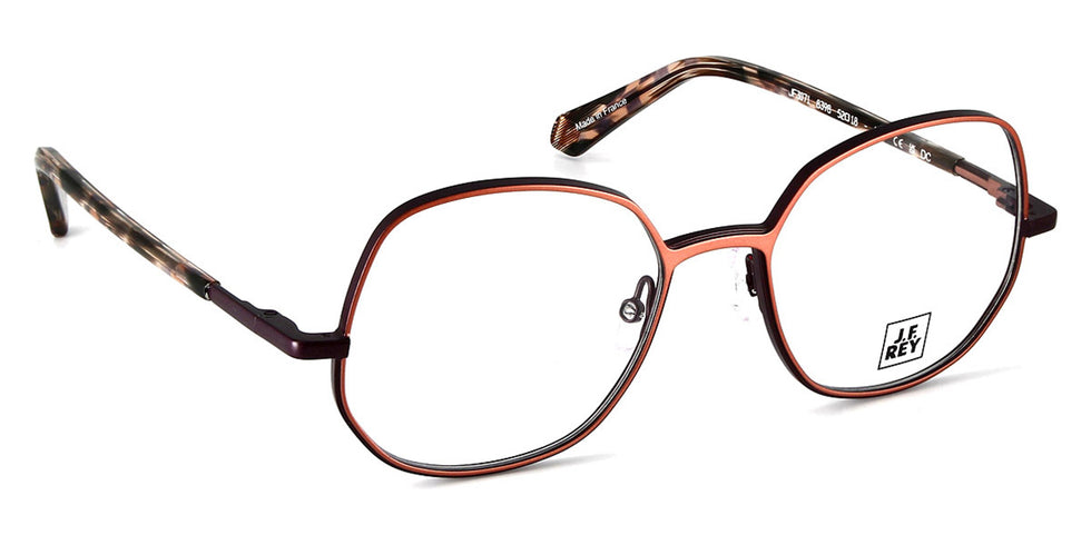J.F. Rey® JF3071 JFR JF3071 8398 52 - 8398 Salmon/Purple Eyeglasses
