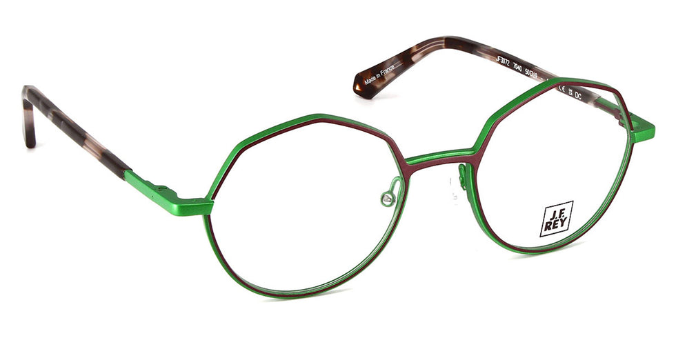 J.F. Rey® JF3072 JFR JF3072 7040 50 - 7040 Purple/Green Eyeglasses