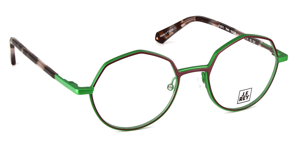 J.F. Rey® JF3072 JFR JF3072 7040 50 - 7040 Purple/Green Eyeglasses