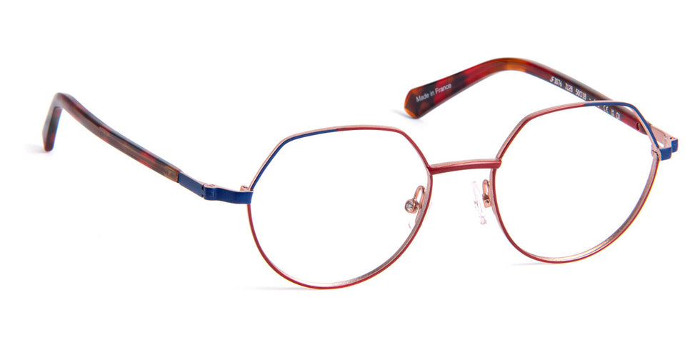 J.F. Rey® JF3076 JFR JF3076 3128 50 - 3128 Dark Cherry / Blue Dark Eyeglasses