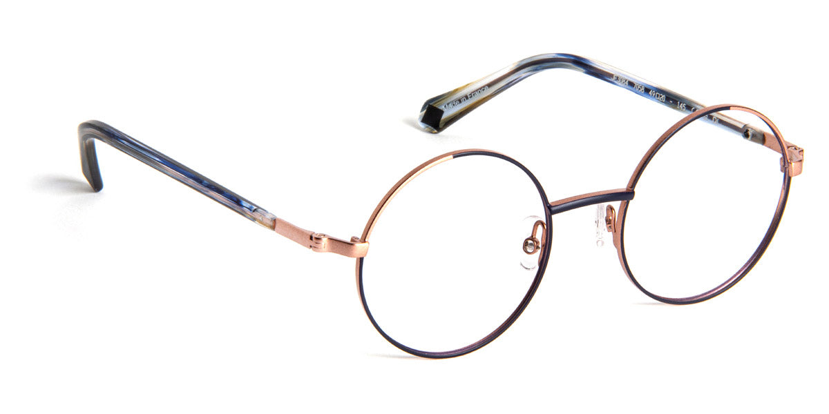 J.F. Rey® JF3084 JFR JF3084 7058 49 - 7058 Plum / Gold Pink Eyeglasses