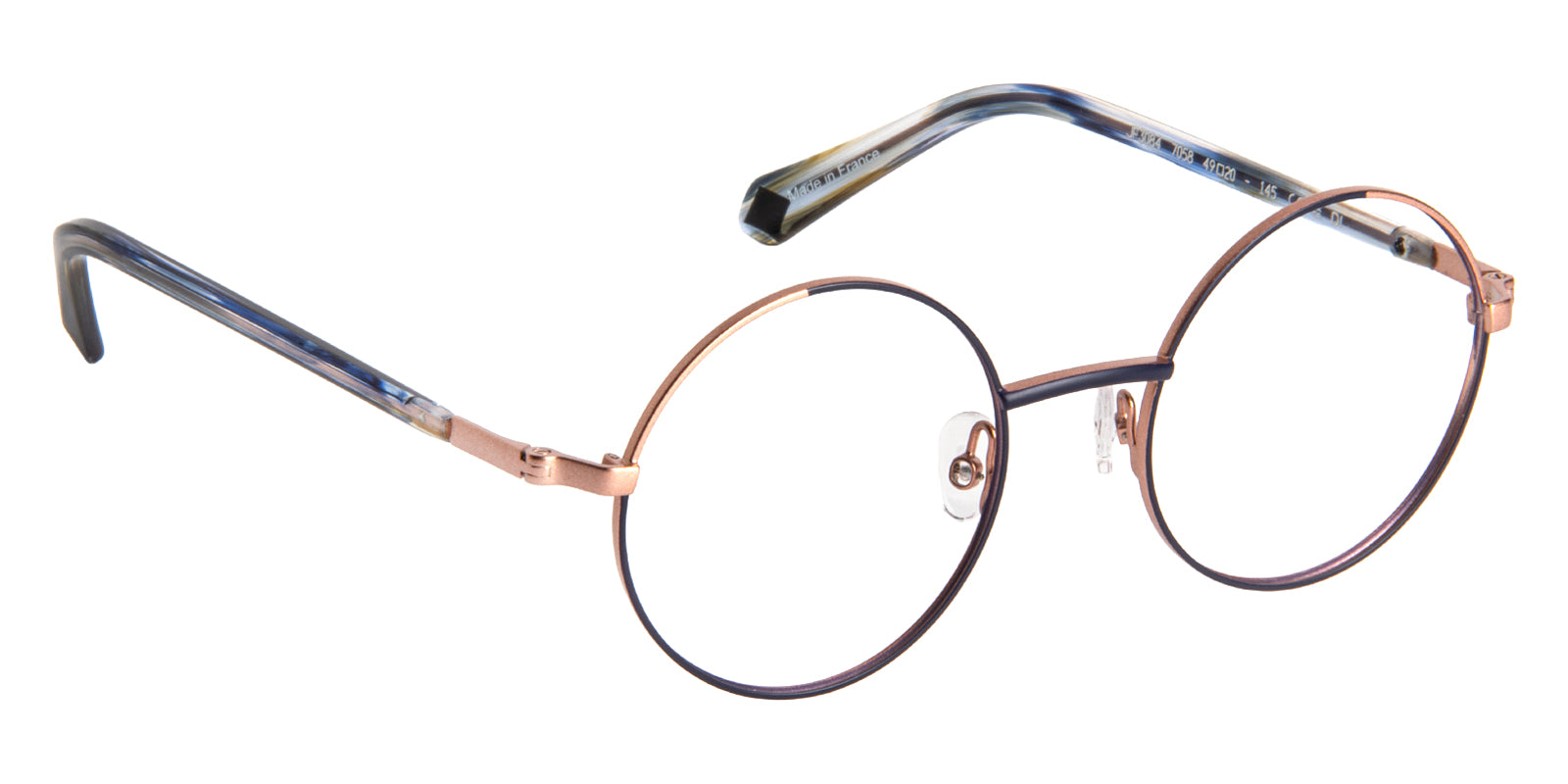 J.F. Rey® JF3084 JFR JF3084 7058 49 - Plum/Gold Pink Eyeglasses