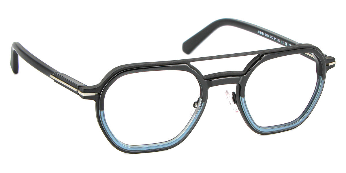 J.F. Rey® JF3091 JFR JF3091 0810 51 - 0810 Gradient Black/Blue/Silver Eyeglasses