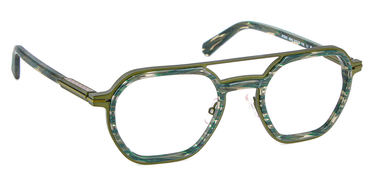 J.F. Rey® JF3091 JFR JF3091 4344 51 - 4344 Khaki/Dark Green Eyeglasses