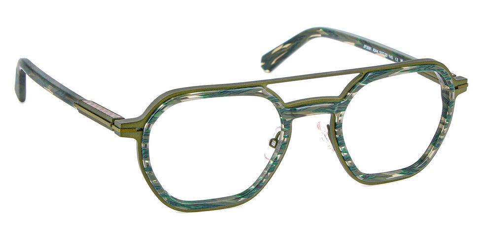 J.F. Rey® JF3091 JFR JF3091 4344 51 - 4344 Khaki/Dark Green Eyeglasses