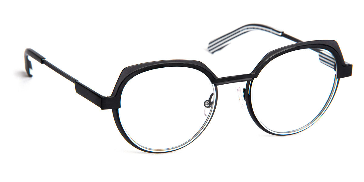 J.F. Rey® JF3096 JFR JF3096 0010 50 - 0010 Black / White Eyeglasses