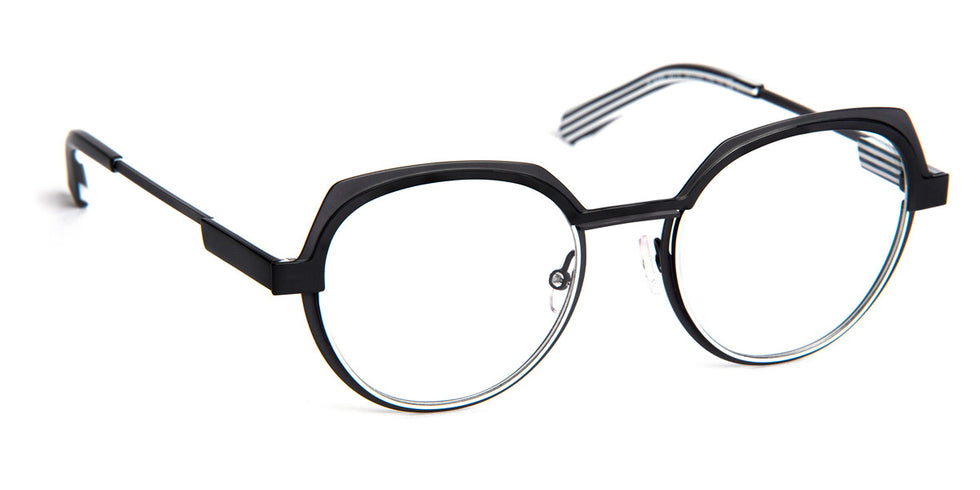J.F. Rey® JF3096 JFR JF3096 0010 50 - 0010 Black / White Eyeglasses