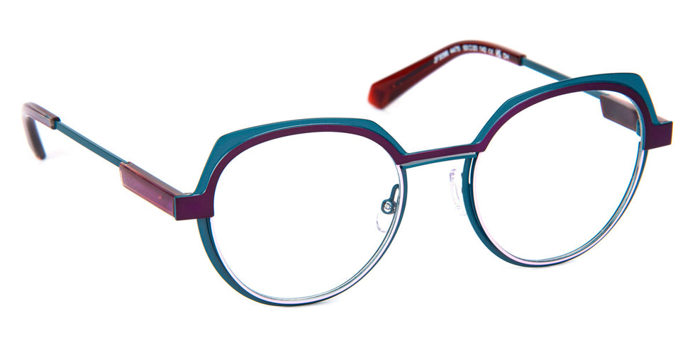 J.F. Rey® JF3096 JFR JF3096 4475 50 - 4475 Green Peacock / Plum Eyeglasses