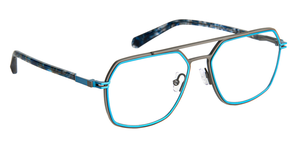 J.F. Rey® JF3111 JFR JF3111 0222 57 - Gun/Blue Eyeglasses