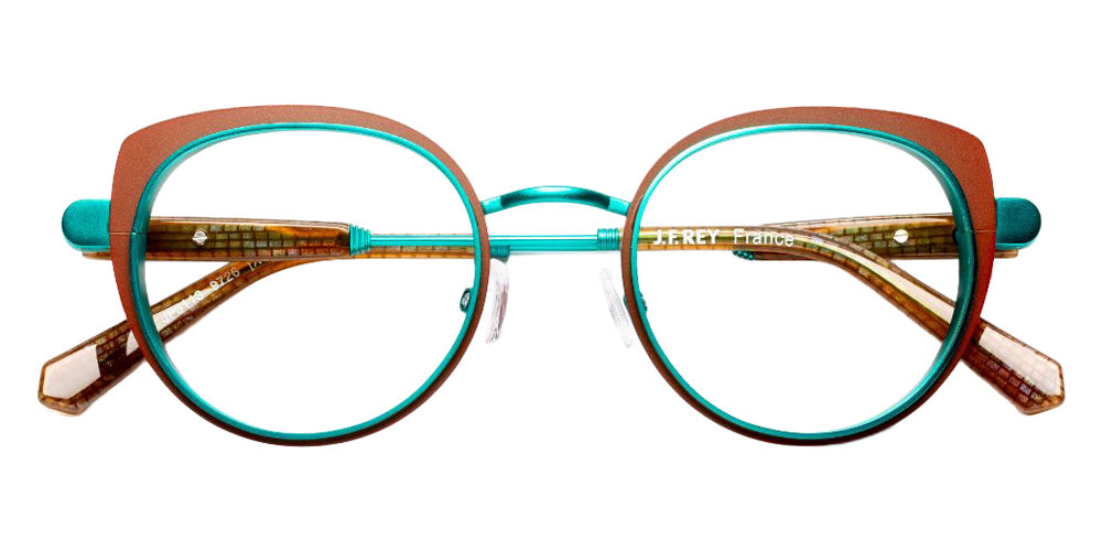 J.F. Rey® JF3113 JFR JF3113 9726 46 Eyeglasses - Brown/Turquoise