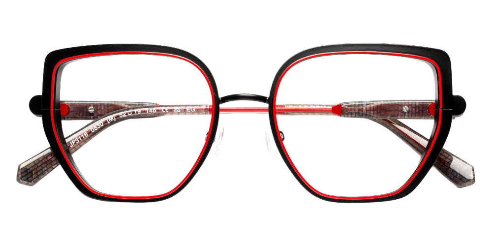 J.F. Rey® JF3116 JFR JF3116 0830 52 Eyeglasses - Black/Red