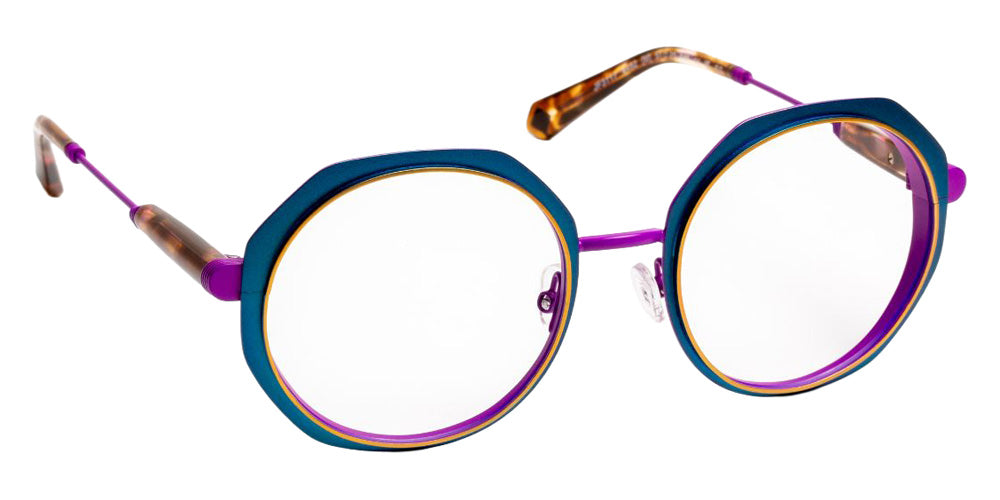 J.F. Rey® JF3117 JFR JF3117 4482 51 Eyeglasses - Blue/Purple/Gold