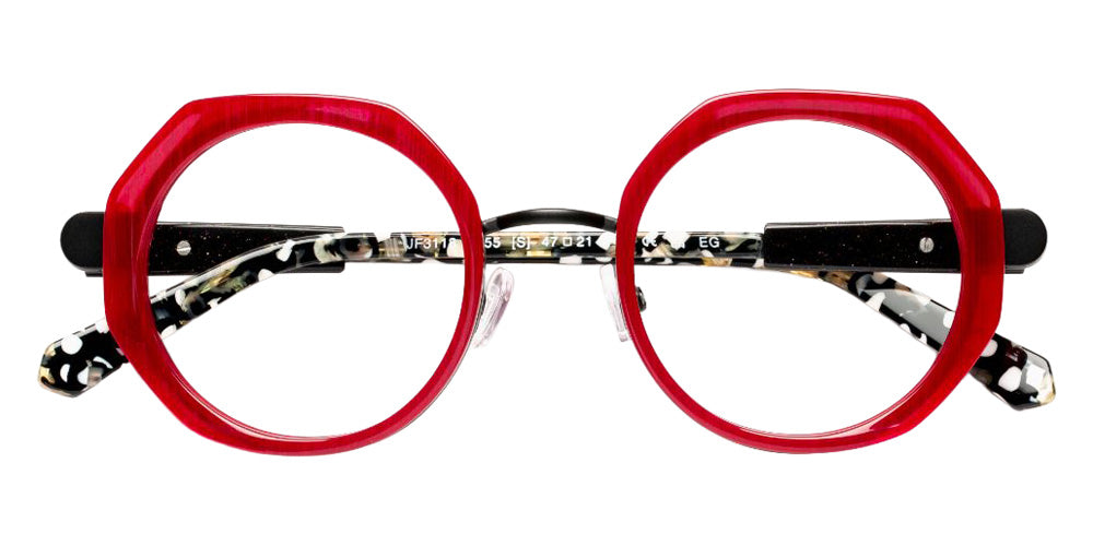 J.F. Rey® JF3118 JFR JF3118 0855 47 Eyeglasses - Burgundy/Black/Leopard