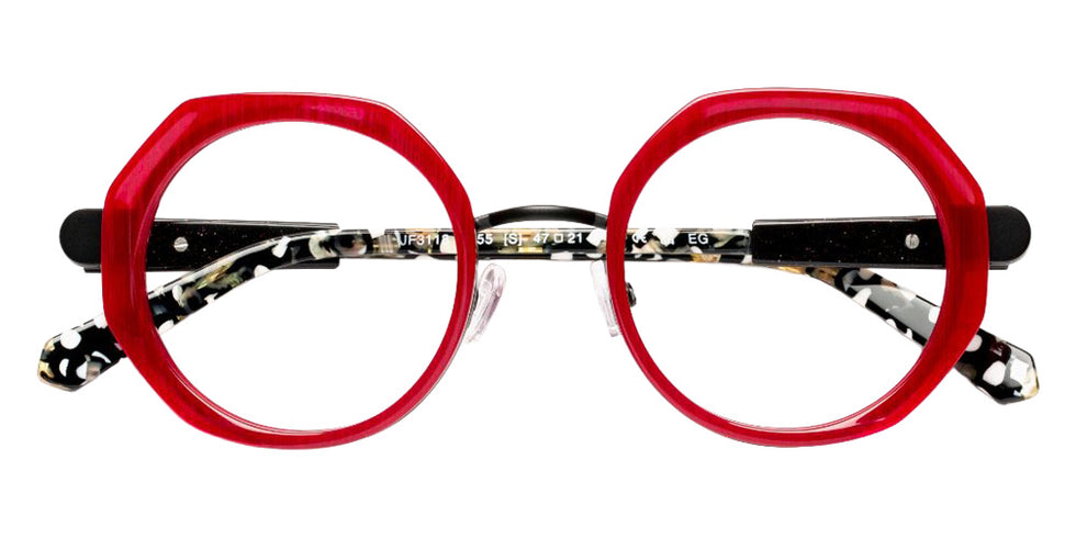 J.F. Rey® JF3118 JFR JF3118 0855 47 Eyeglasses - Burgundy/Black/Leopard