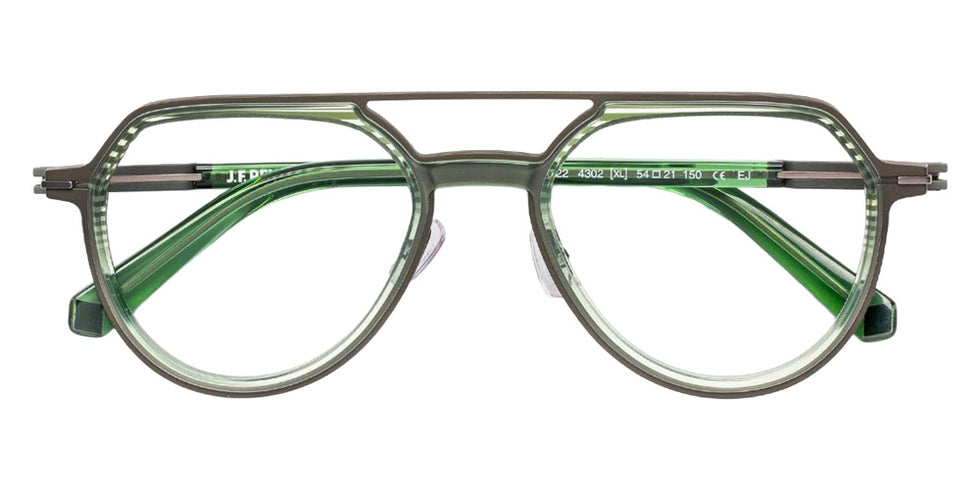 J.F. Rey® JF3122 JFR JF3122 4302 54 Eyeglasses - Green Gradient/Ruthenium
