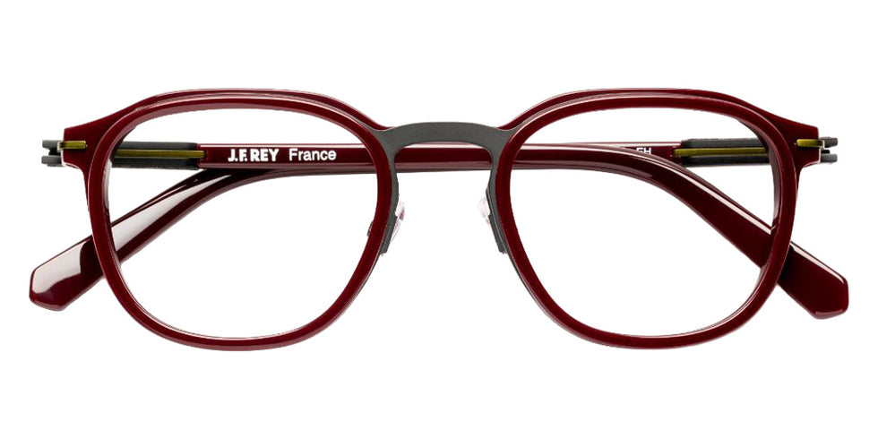 J.F. Rey® JF3133 JFR JF3133 0038 49 Eyeglasses - Burgundy/Black/Khaki