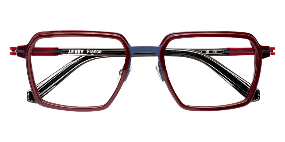 J.F. Rey® JF3135 JFR JF3135 2836 54 Eyeglasses - Burgundy/Blue/Red