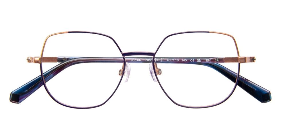 J.F. Rey® JF3137 Geometric Eyeglasses - Viole/Rose Gold