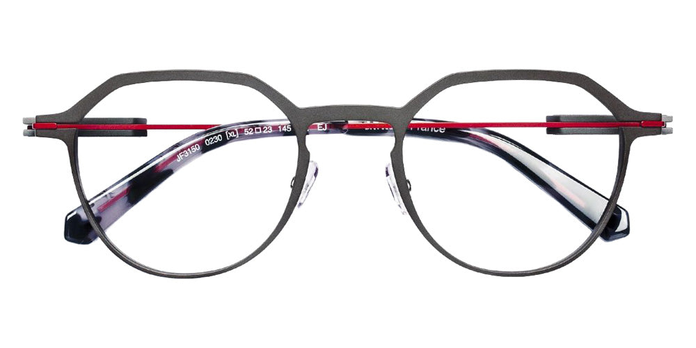 J.F. Rey® JF3150 JFR JF3150 0230 52 Eyeglasses - Ruthenium/Red