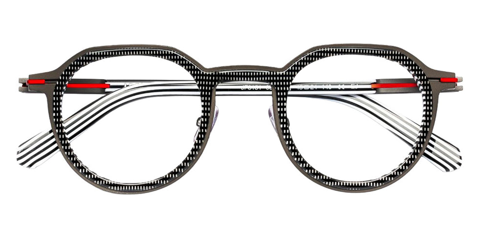 J.F. Rey® JF3151 JFR JF3151 0830 45 Eyeglasses - Bla Pixel Pattern/Red