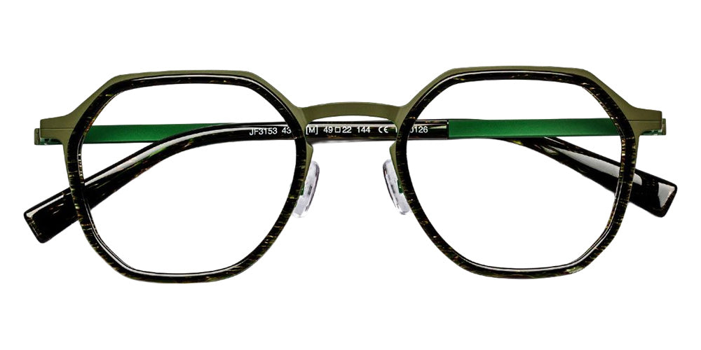 J.F. Rey® JF3153 JFR JF3153 4349 49 Eyeglasses - Green/Khaki