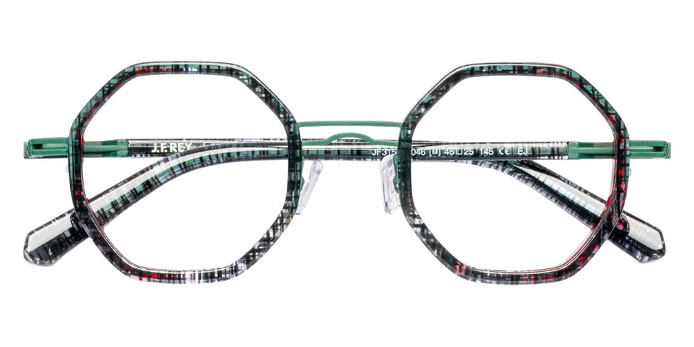 J.F. Rey® JF3156 JFR JF3156 0046 46 Eyeglasses - Black/Green