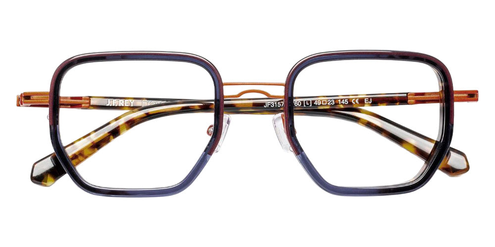 J.F. Rey® JF3157 JFR JF3157 2760 49 Eyeglasses - Midnight Blue/Orange