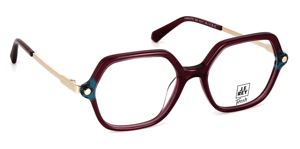 J.F. Rey® Charlotte Kids JFR Charlotte Kids 7044 51 - 7044 Purple/Blue Eyeglasses